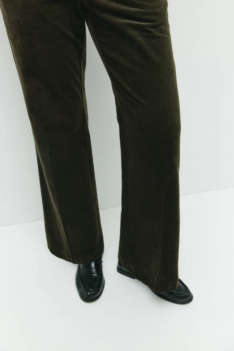 H&M  MAMA Flared corduroy trousers for Women | Best Price UAE
